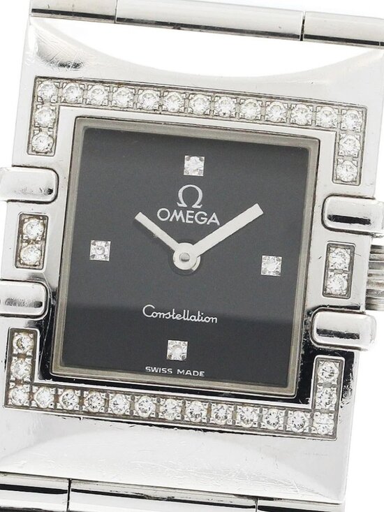 OMEGA Constellation Diamond Bezel black Dial Quartz Ladies Watch_939335 main image 5